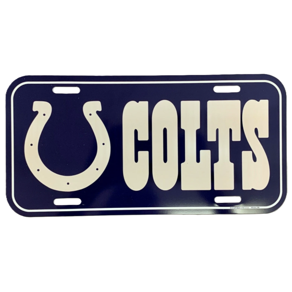 Plaque d'immatriculation Indianapolis Colts