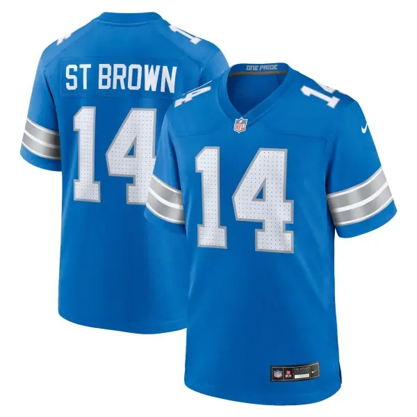 Detroit Lions Nike Home Game Jersey - Amon-Ra St. Brown
