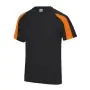 Jerseys Personalizados con Bandera Negro/Naranja
