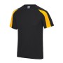 Jerseys Personalizados con Bandera Negro/Oro