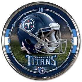 Tennessee Titans Chrome Clock