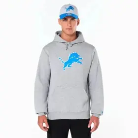 Sweat à capuche logo de l'équipe des Detroit Lions par New Era devant