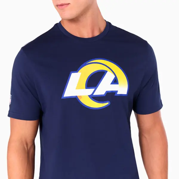 T-shirt Logo Équipe Los Angeles Rams New Era Devant