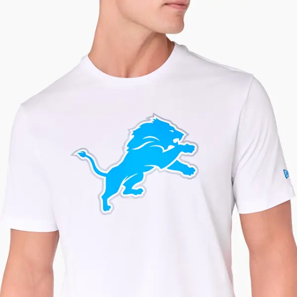 Detroit Lions New Era Laglogotyp T-shirt Fram