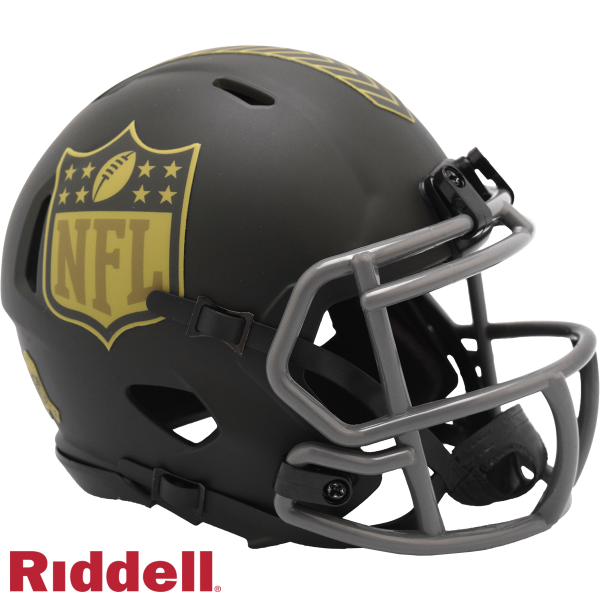 NFL 2025 Salute to Service Speed Mini Helmets NFL Shield