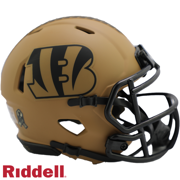 NFL 2023 Salute to Service Speed Mini Helmets Bengals