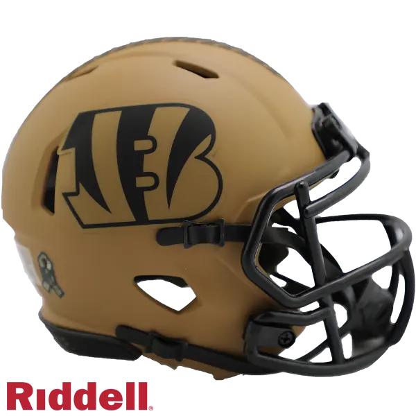 NFL 2023 Salute to Service Speed Mini Helmets Bengals