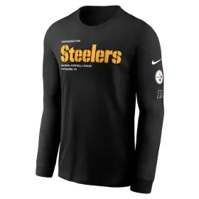 Camiseta de manga larga Nike de los Pittsburgh Steelers
