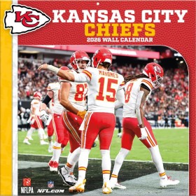 Kansas City Chiefs 12" x 12" 2026 Wall Calendar Front