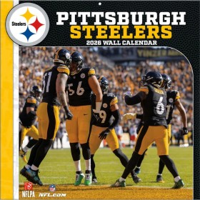 Pittsburgh Steelers 12" x 12" 2026 Wall Calendar Front