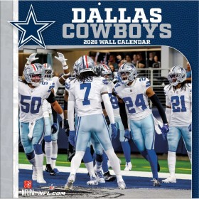 Dallas Cowboys 12" x 12" 2026 Wall Calendar Front