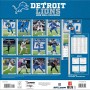 Calendario da parete 2026 Detroit Lions 12" x 12" Retro