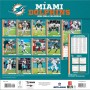 Miami Dolphins 12" x 12" 2026 Wall Calendar Back