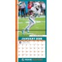 Miami Dolphins 12" x 12" 2026 Wall Calendar Player Page