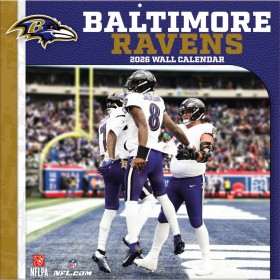 Baltimore Ravens 12" x 12" 2026 Väggkalender Framsida