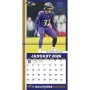 Baltimore Ravens 12" x 12" 2026 Calendario de Pared Página del Jugador