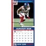 New York Giants 12" x 12" 2026 Wall Calendar Player Page