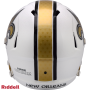 New Orleans Saints 2025 On Field Alternate Speed Replica Helmet Back