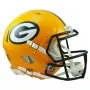 Casco Autentico Riddell Revolution Speed a Grandezza Naturale dei Green Bay Packers