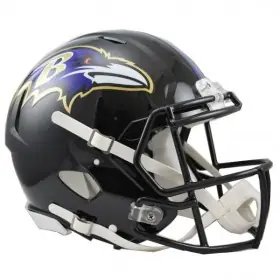 Casque authentique taille réelle Riddell Revolution Speed des Baltimore Ravens