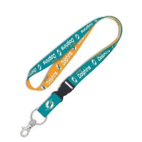 Miami Dolphins 1" Nyckelband med Avtagbart Spänne