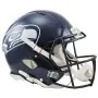 Casco Autentico a Grandezza Naturale Riddell Revolution Speed dei Seattle Seahawks