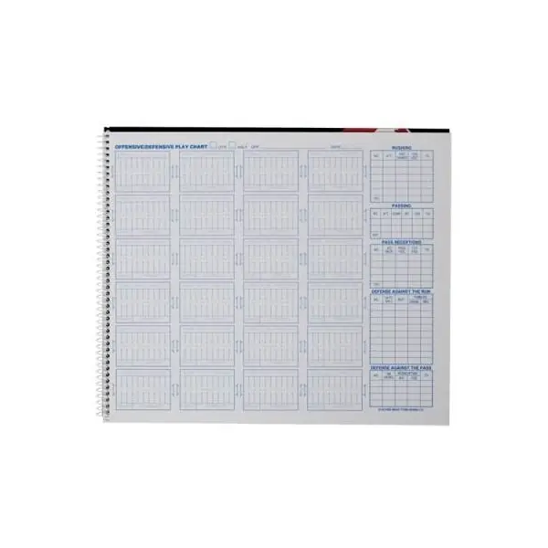 Football Play by Play Stat Book