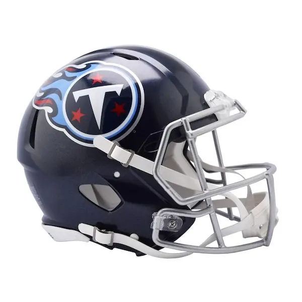 Casque Authentique Riddell Revolution Speed Taille Réelle des Tennessee Titans