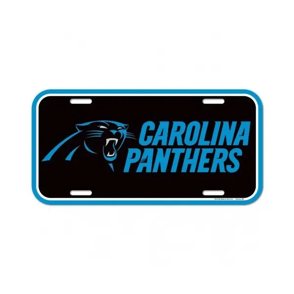 Plaque d'immatriculation des Carolina Panthers
