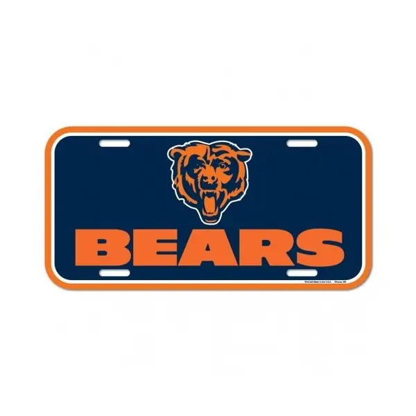 Placa de Matrícula de los Chicago Bears