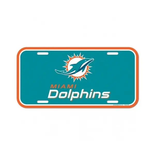 Placa de Matrícula de los Miami Dolphins