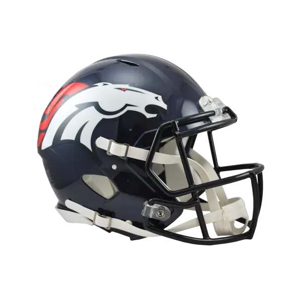 Casco Auténtico Riddell Revolution Speed de Tamaño Completo de los Denver Broncos
