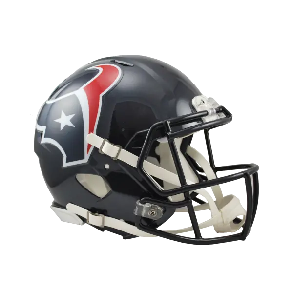 Casco Autentico a Grandezza Naturale Riddell Revolution Speed dei Houston Texans
