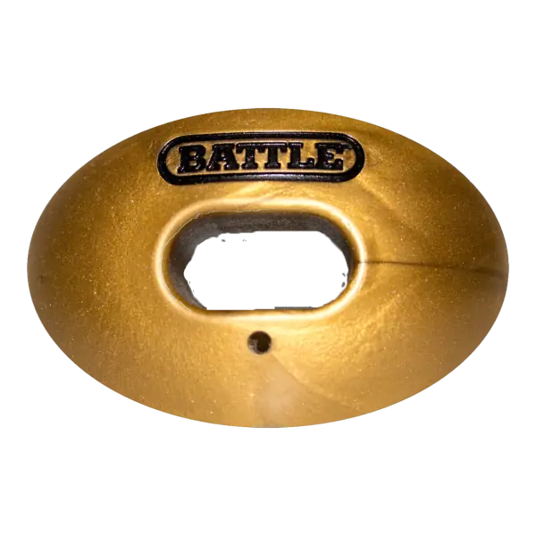 Battle Oxygen Convertible Strap Football Mouthguard Gold