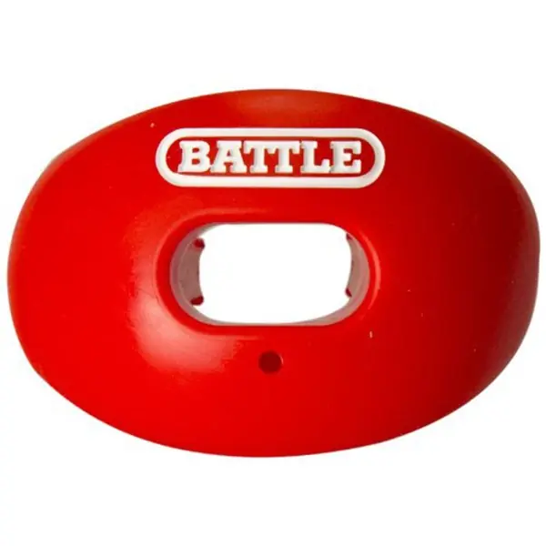 Protector bucal de fútbol con correa convertible Battle Oxygen Rojo