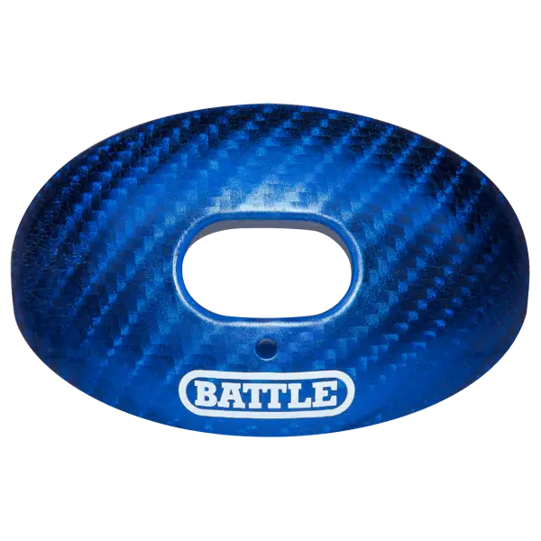 Battle Carbon Chrome Oxygen Football Mouthguard Royal Blue