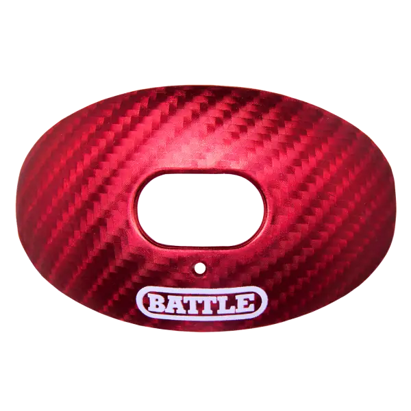 Battle Carbon Chrome Oxygen Football Mouthguard Red