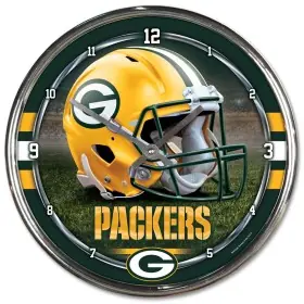 Reloj Cromado de los Green Bay Packers