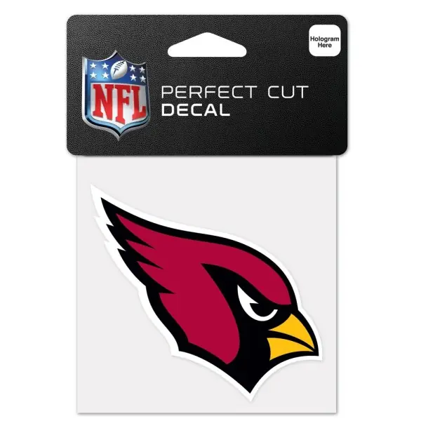 Arizona Cardinals 4" x 4" Logo-Aufkleber