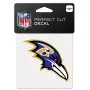 Calcomanía de Logotipo de Baltimore Ravens de 4" x 4"