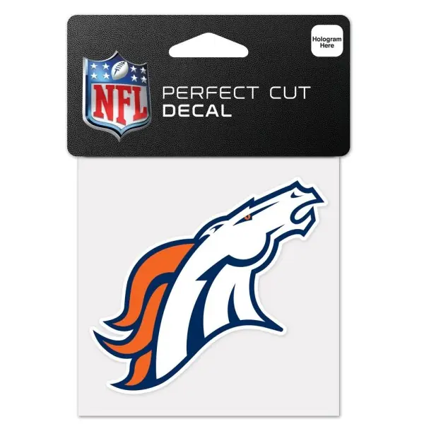 Autocollant logo Denver Broncos 4" x 4"