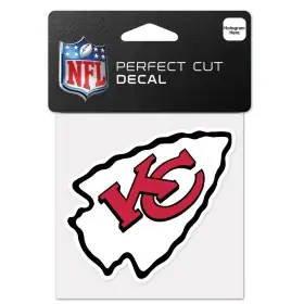 Kansas City Chiefs 4" x 4" Logoklistermärke