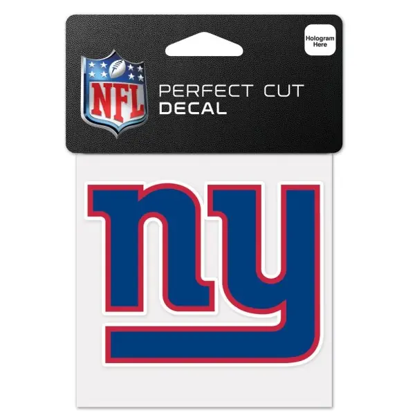 Autocollant avec logo des New York Giants 4" x 4"