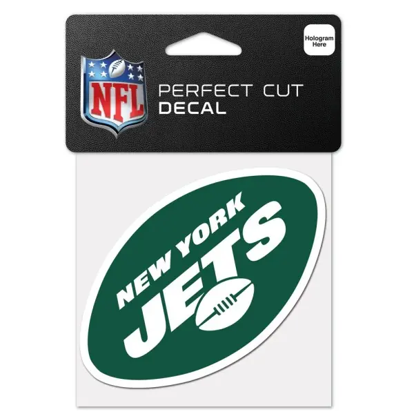 New York Jets decalcomania logo 4" x 4"