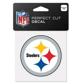 Autocollant logo Pittsburgh Steelers 4" x 4"