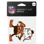 Cleveland Browns 4" x 4" Retro-Logo-Aufkleber