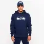 Felpa con cappuccio con logo della squadra Seattle Seahawks New Era