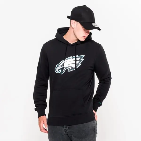 Sudadera con Capucha Logo del Equipo Philadelphia Eagles NEW Era Frente 2