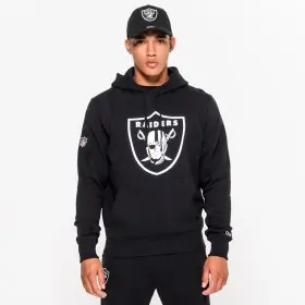 Las Vegas Raiders Felpa con Cappuccio Logo Squadra New Era