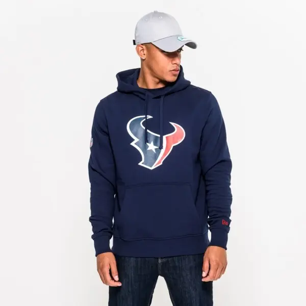 Houston Texans New Era Team Logo Hættetrøje